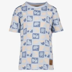 Unsigned Jongens T-shirt blauw beige Online