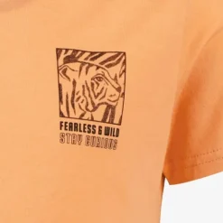 TwoDay Jongens T-shirt met backprint oranje New