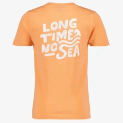 TwoDay Jongens T-shirt met backprint oranje Hot