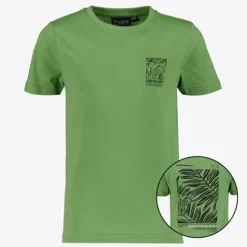 TwoDay Jongens T-shirt met backprint groen