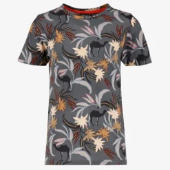 Unsigned Jongens T-shirt met kamelen grijs Hot