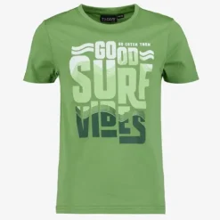 TwoDay Jongens T-shirt met opdruk groen