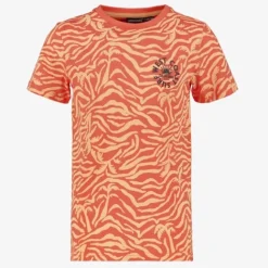 Unsigned Jongens T-shirt met print oranje Discount