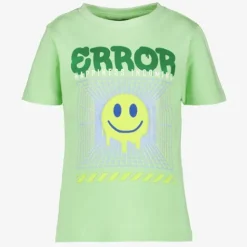 Unsigned Jongens T-shirt met smiley groen Hot