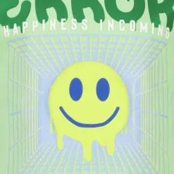 Unsigned Jongens T-shirt met smiley groen Hot
