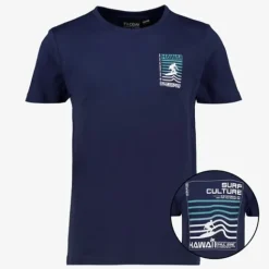 TwoDay Jongens T-shirt met surf opdruk blauw Discount