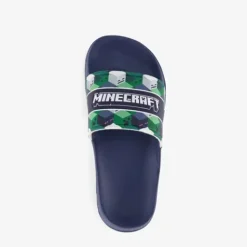 Minecraft Kinder badslippers blauw groen Sale