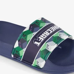 Minecraft Kinder badslippers blauw groen Sale