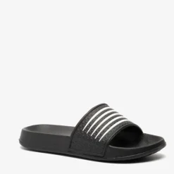 Dutchy Kinder badslippers zwart wit Online