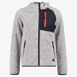 Mountain Peak Kinder outdoor fleece vest grijs New