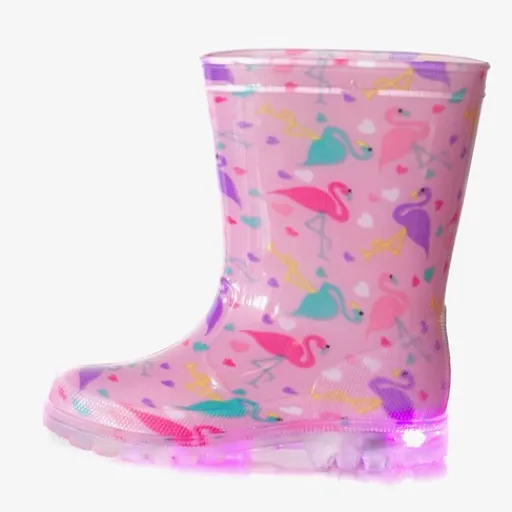 Scapino Kinder regenlaarzen flamingo met lichtjes Online