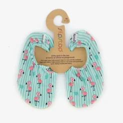 Slipstop Kinder schoenen blauw met flamingo Clearance