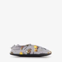 Slipstop Kinder schoenen grijs met vrachtwagens Outlet