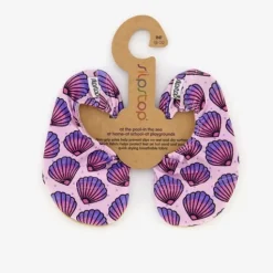 Slipstop Kinder schoenen paars met schelpen Outlet