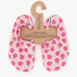 Slipstop Kinder schoenen roze met appeltjes Hot