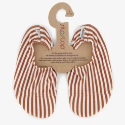 Slipstop Kinder schoenen wit met strepen Sale