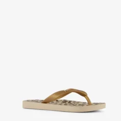 Copacabana Kinder slippers met panterprint New