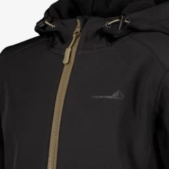 Mountain Peak Kinder softshell jas zwart