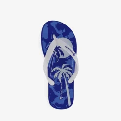 Copacabana Kinder teenslippers blauw met print Online
