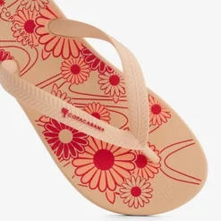 Copacabana Kinder teenslippers met bloemenprint Hot