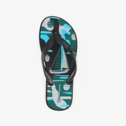 Copacabana Kinder teenslippers zwart met zeilboot Outlet