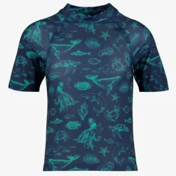Osaga Kinder UV zwemshirt met zeedieren blauw Outlet