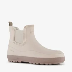 Mountain Peak Korte dames regenlaarzen gevoerd beige