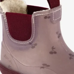 Mountain Peak Korte kinder regenlaarzen gevoerd roze