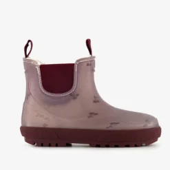 Mountain Peak Korte kinder regenlaarzen gevoerd roze