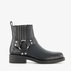 Only Shoes Lage dames biker boots zwart Sale