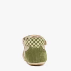 Groot Leren babyschoenen beige groen