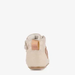 Groot Leren babyschoenen beige goud Discount