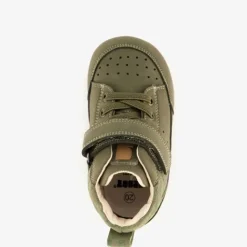 Groot Leren babyschoenen groen New