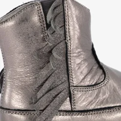 Groot Leren babyschoenen metallic grijs Best