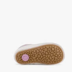 Groot Leren babyschoenen paars met hartjes Online