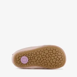 Groot Leren babyschoenen roze goud Hot