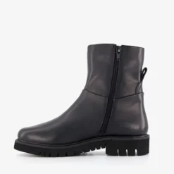 Hush Puppies Leren dames boots zwart
