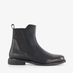 Hush Puppies Leren dames chelsea boots zwart Discount