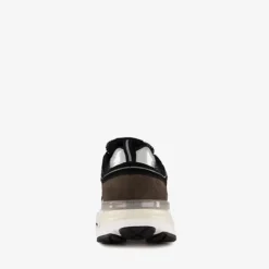 Hush Puppies Leren dames dad sneakers zilver zwart Online