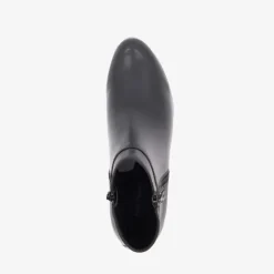 Hush Puppies Leren dames enkellaarsjes met hak Sale