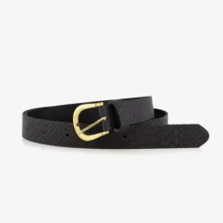 Scapino Leren dames riem met slangenprint zwart Discount