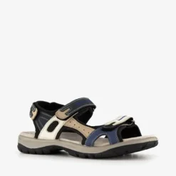 Hush Puppies Leren dames sandalen beige blauw Sale