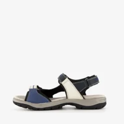 Hush Puppies Leren dames sandalen beige blauw Sale