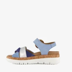 Hush Puppies Leren dames sandalen blauw New