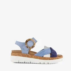 Hush Puppies Leren dames sandalen blauw New