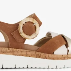 Hush Puppies Leren dames sandalen bruin Hot