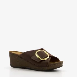 Hush Puppies Leren dames sandalen bruin Sale