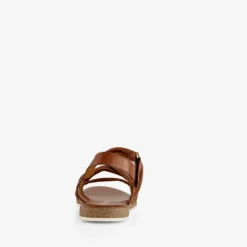 Harper Leren dames sandalen cognac Outlet