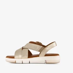 Hush Puppies Leren dames sandalen goud Online