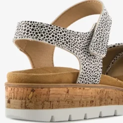 Hush Puppies Leren dames sandalen met print New